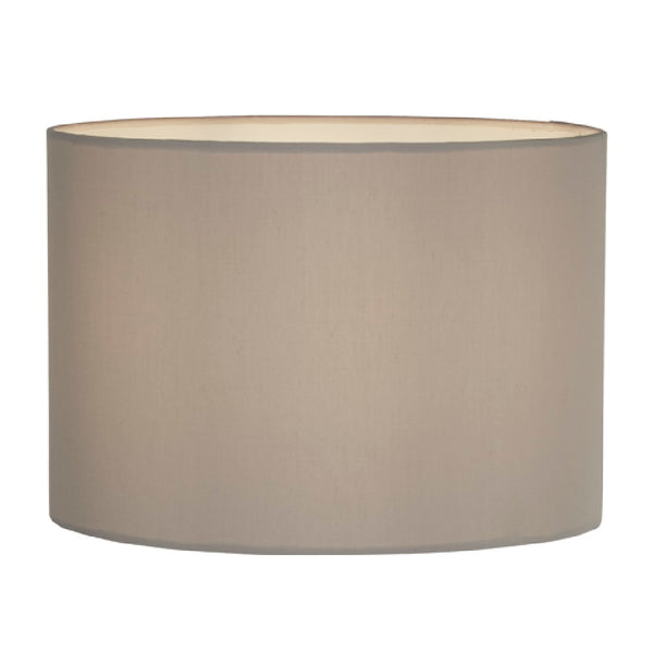BR700436 Silver Stag Table Lamp with Grey Drum Shade 425mm Britalia