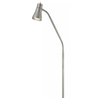 Satin Silver Floor Lamp for reading