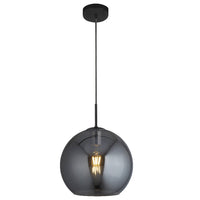 Satin Black Single Pendant Light Fitting