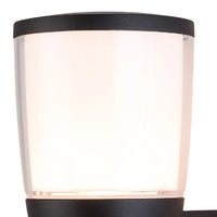 Black Up Lantern Exterior Wall Light