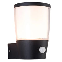 Black Modern Outdoor Wall Light PIR