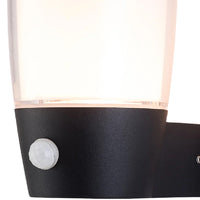Black Up Lantern Exterior Wall Light Motion Sensor