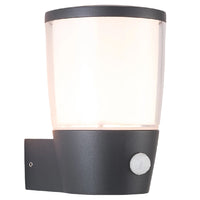 Anthracite Modern Outdoor Wall Light PIR