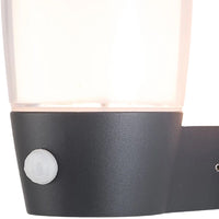 Dark Grey Up Lantern Exterior Wall Light Motion Sensor