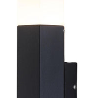 Dark Grey Up Lantern Exterior Wall LightAnthracite Modern Cylindrical Outdoor Wall Light