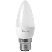 LED 4.9W (40W) Candle Lamp BC B22 470 Lumen 2700k Warm White