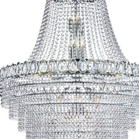 Chrome & Crystal Vintage Large Chandelier