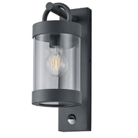 Anthracite Outdoor Wall Light with PIR Sensor