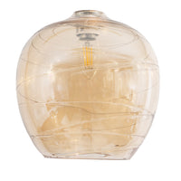 Modern Amber Glass Pendant Shade
