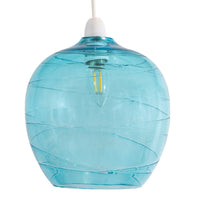 Blue Glass Easy Fit Pendant Shade