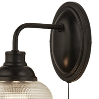 Matt Black Bistro Indoor Wall Light