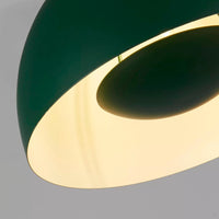 Forest Green Metal Pendant Light