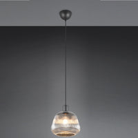 black chrome modern ceiling pendant