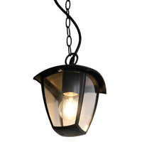 Black outdoor hanging pendant Light