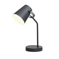 Oaks 4105 TL GR Grey & Silver Metal Vintage Adjustable Table Lamp