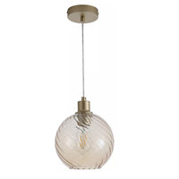 Champagne Gold Glass Single Pendant