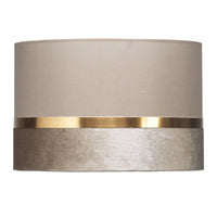 Beige Fabric Drum Round Ceiling Shade