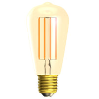 LED 4W (35W) Squirrel ST64 Lamp ES E27 Amber Filament 410lm 2400k Extra Warm White