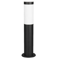Trio 509760132 Matt Black Outdoor Modern Cylinder Pedestal Post Light IP44 - 45cm Height