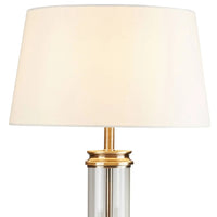 Brass & Glass Traditional Table Desk Light