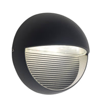 Lutec 5186502118 Radius LED Anthracite Grey Modern Round Eyelid Bulkhead Wall Light IP54 - 210 Lumen - 400K Cool White