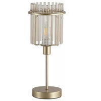 Elegant champagne gold table lamp with modern design