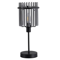 Modern Black Table lamp with Glass Shade