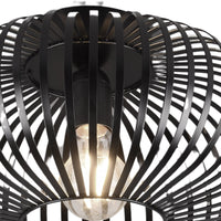 Modern Black Metal Cage Ceiling Light