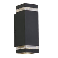 Black Rectangular Outdoor Wall Light