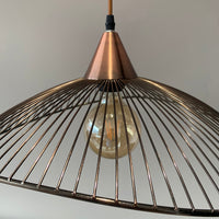 Vintage Copper Wire Contemporary Pendant Light