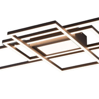 Contemporary black and white flush mount LED ceiling fitting