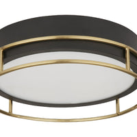 Brass Vintage Round Flush Bathroom Lighting