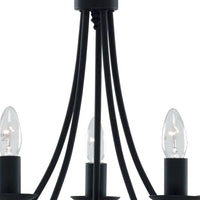 Satin Black Vintage Pendant Light