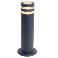 Lutec 7204803118 Focus Anthracite Grey Outdoor Modern Cylinder Pedestal Post Light IP44