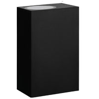 Black Outdoor Modern Square Up and Down Wall Light IP44