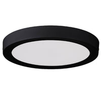 LED Black Round Flush Indoor Ceiling Light Warm White White 300mm