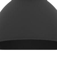 Black Vintage Dome Single Lamp Easy Fit Pendant 170mm