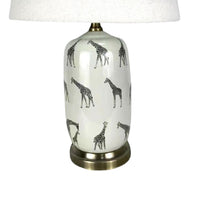 Gold Giraffe ceramic Table lamp