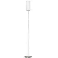 Troy 3 Modern Nickel & Frosted Glass Floor Lamp