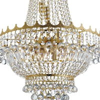 Gold & Crystal Vintage Large Chandelier