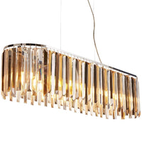 Coloured Crystal Glass Bar Ceiling Light