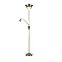 Magnalux ALB02ABFL Alba Antique Brass Modern Mother and Child Floor Lamp