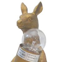 Gold Resin Kangaroo Table Lamp