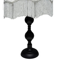 Soft Pink and Black Victorian style table lamp