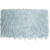 Oaks C101/12 BL 12" Blue Faux Feather Vintage Easy Fit Drum Lampshade