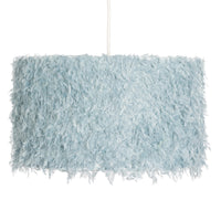 Blue feather non electric pendant