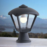 Black Coastal Pedestal Wall Light