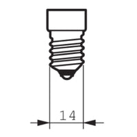 E14 Vintage Filament Golfball Light Bulb Lamp