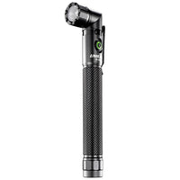 LED Black USB Rechargeable Right Angle Flashlight Torch 400 Lumen
