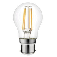 LED 5.5W (60W) Golf Ball Lamp BC B22 Clear Filament 806lm 2700k Warm White